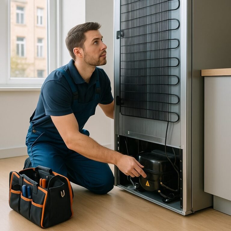Upper East Side appliance technician in a Manhattan apartment